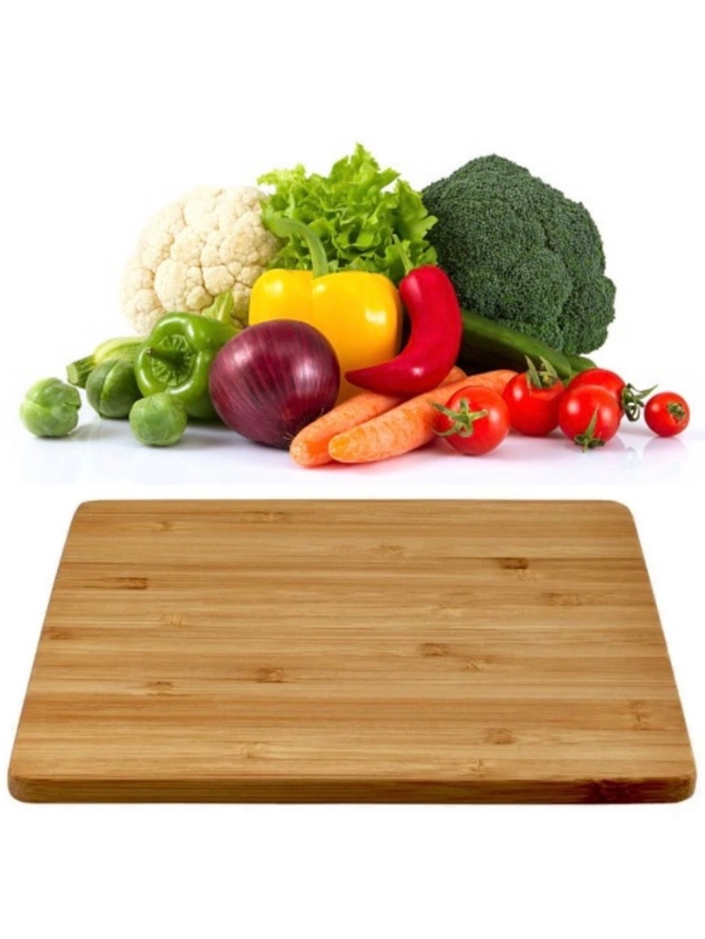 Bamboo Serving Tray Fresh Food Fruit Vegetable Cutting Board Kitchen gift 8.75x6